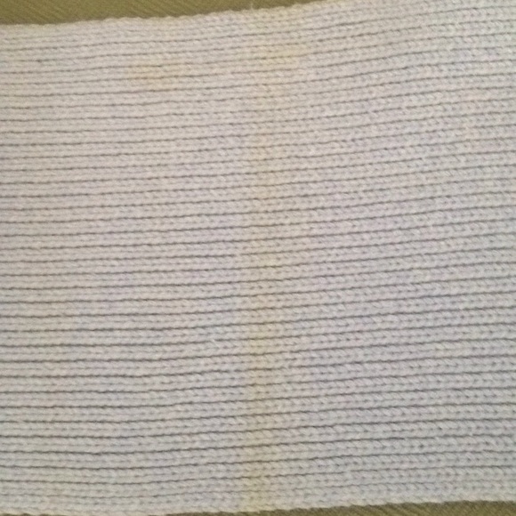 FACONNABLE PALE BLUE WOOL BLEND SCARF 11.5" X 72" - Picture 3 of 3